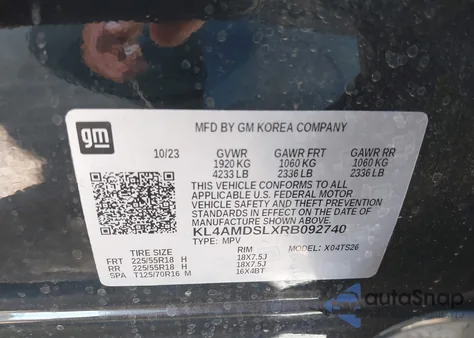 2024 Buick Encore Gx Sport Touring Fwd z USA, uszkodzony, nr VIN KL4AMDSLXRB092740